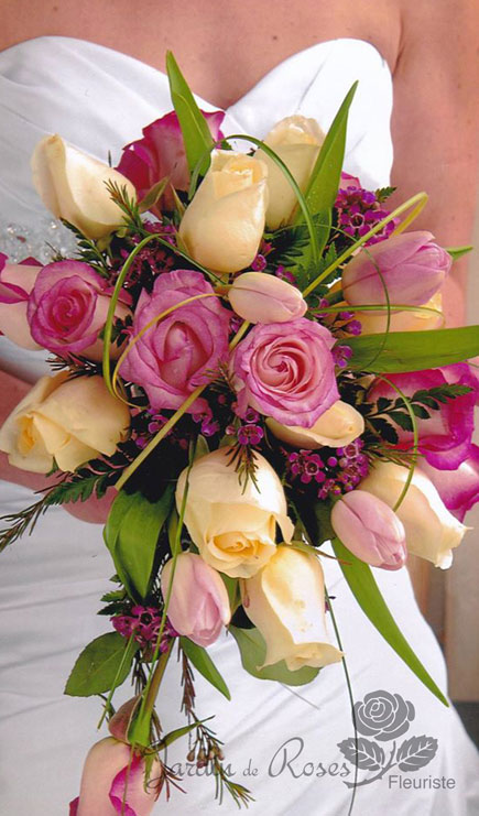 Bouquet de fleurs pour la mariée